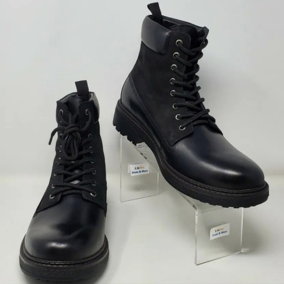 Blondo Men\'s Waterproof Ankle Boots Black  Lace Up B1172 014 Size 9 New main image 12